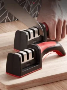 Afiador de facas 3 em 1 manual para cozinha