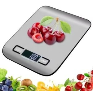 Balança digital de cozinha com visor LCD para medir ingredientes