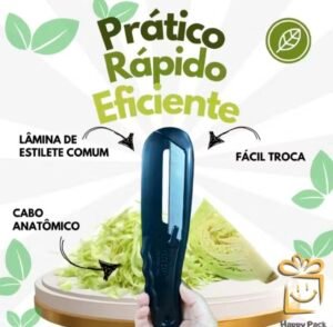 Fatiador manual de couve e repolho com lâmina afiada