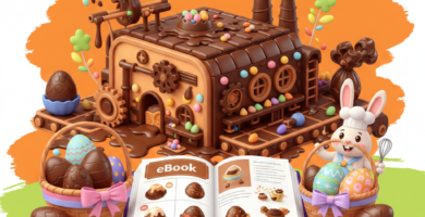 Curso online Fábrica de Ovos Páscoa com receitas passo a passo para produzir ovos de chocolate artesanais nesta Páscoa.