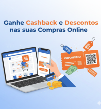Ganhe cashback e cupons de desconto nas compras online com Cuponomia em lojas como Amazon, Shopee e Magazine Luiza