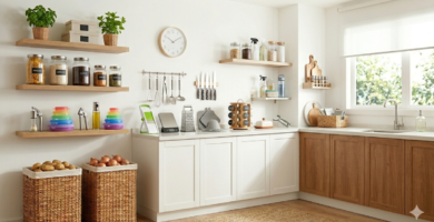 Top 10 baratinhos da Sho para cozinha: utensílios práticos e baratos como amassador, tampas de silicone, borrifador de azeite e fatiador, que ajudam na organização e praticidade da cozinha.
